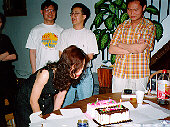 Blowing candles